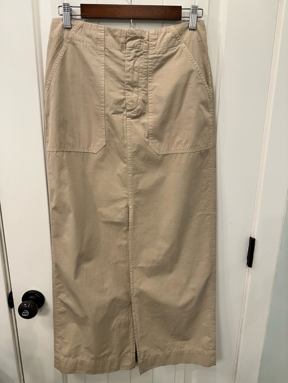 rag & bone New York Leyton Khaki Cotton Maxi Skirt Size 2